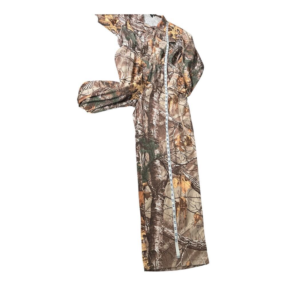 PrettyLittleThing Camo Utility Jumpsuit Women’s US 14 Hunting Print Long Sleeve - Picture 5 of 11